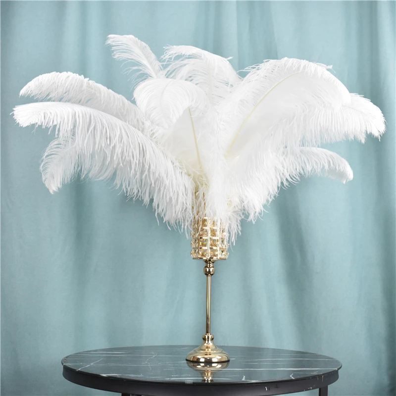 de 30,5 y 35,6 cm 10 plumas naturales de avestruz para decoración de boda color blanco 