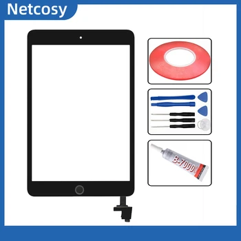 

Touch screen digitizer Home Assembly For ipad mini 1 A1432 A1454 A1455 mini 2 A1489 A1490 A1491 & B-7000 15ml & 2mm Tape & Tools