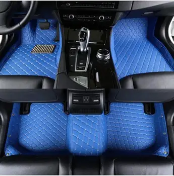 

MSUEFKD Floor mats Fit for 2010-2019 Ford Mustang full range luxury custom waterproof Car floor mats Trunk mat #001
