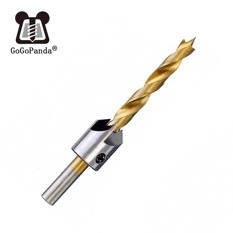 Free Shipping 1 Piece 3 4 5 6 7 8 10mm Hss 5 Flute Countersink Drill
