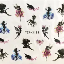 YZWLE 1 шт. цветок фея/цветок эльф переводная Вода ногтей искусство стикер Красота красный клен листовая Наклейка украшения для ногтей