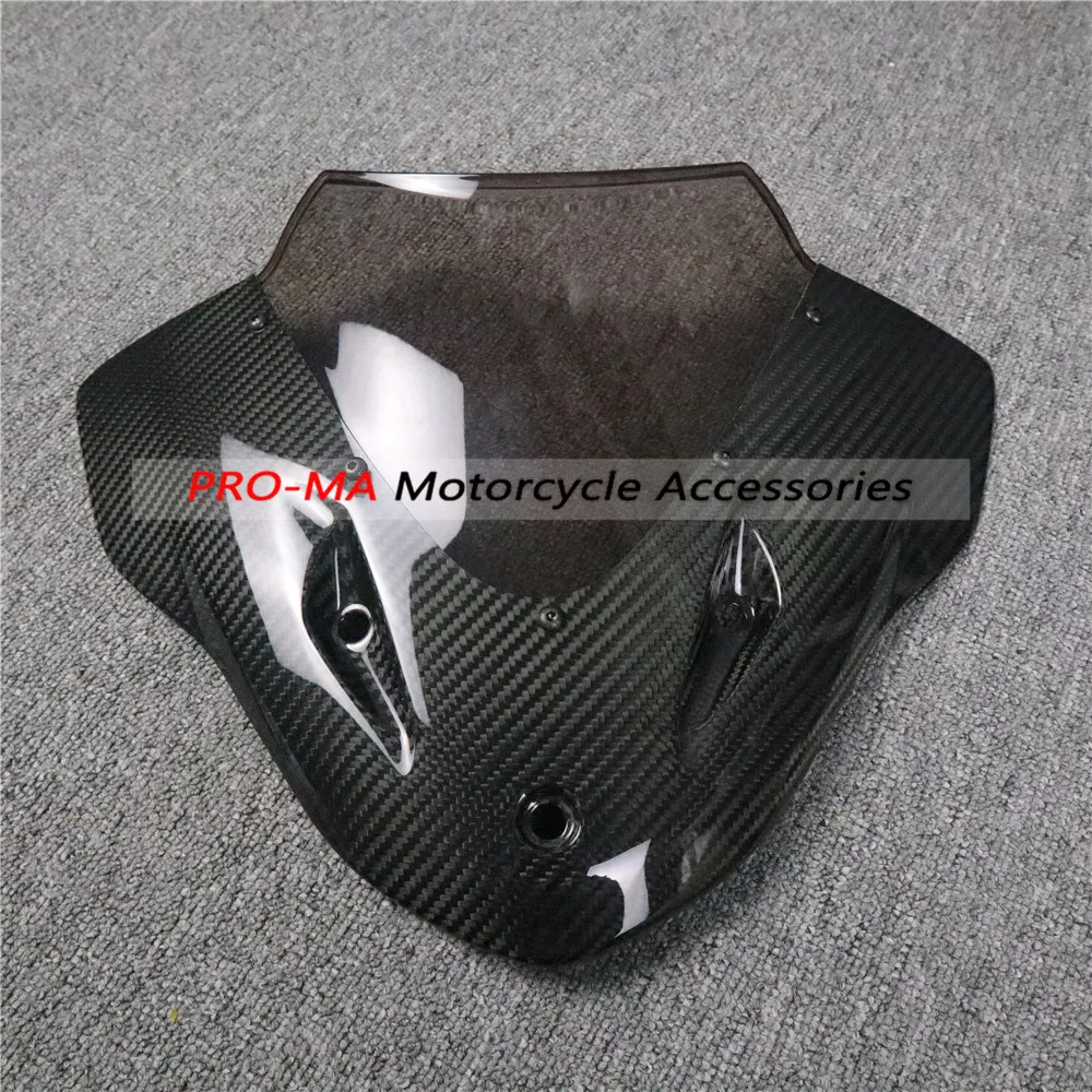 Обтекатель лобового стекла мотоцикла из углеродного волокна для BMW S1000R 2014 2015 2016