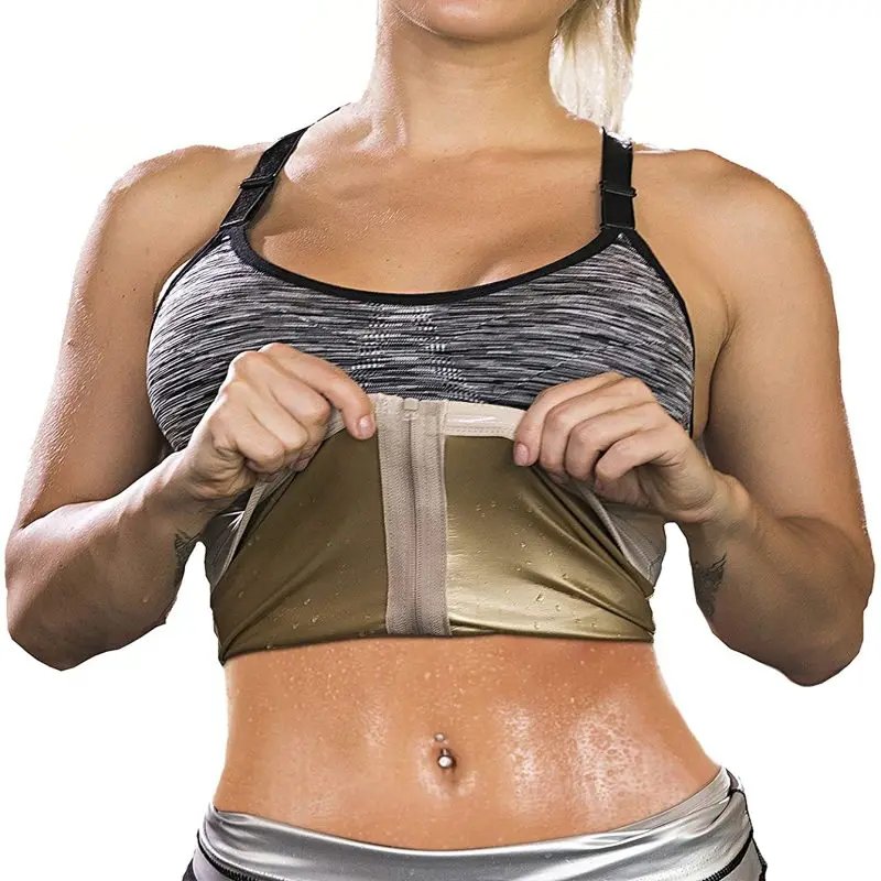 

Women Sauna Waist Trainer Belt Sweat Body Shaper Slimming Sweat Belt Waist Trainer Cincher Girdle for Weight Loss Zip Waist Band