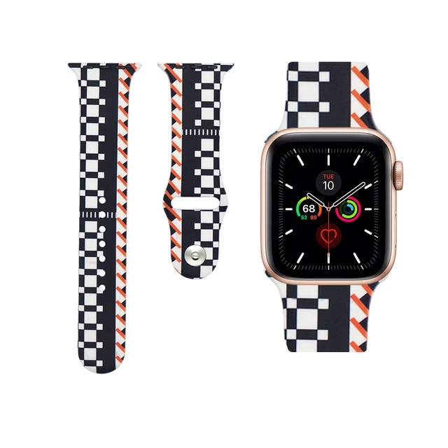 Akatsuki Sun-flower Cactus Akira For iwatch Apple Watch Strap Silicone Band Replacement 38mm 40mm 42mm 44mm Series 3 4 5 6 7 SE 18