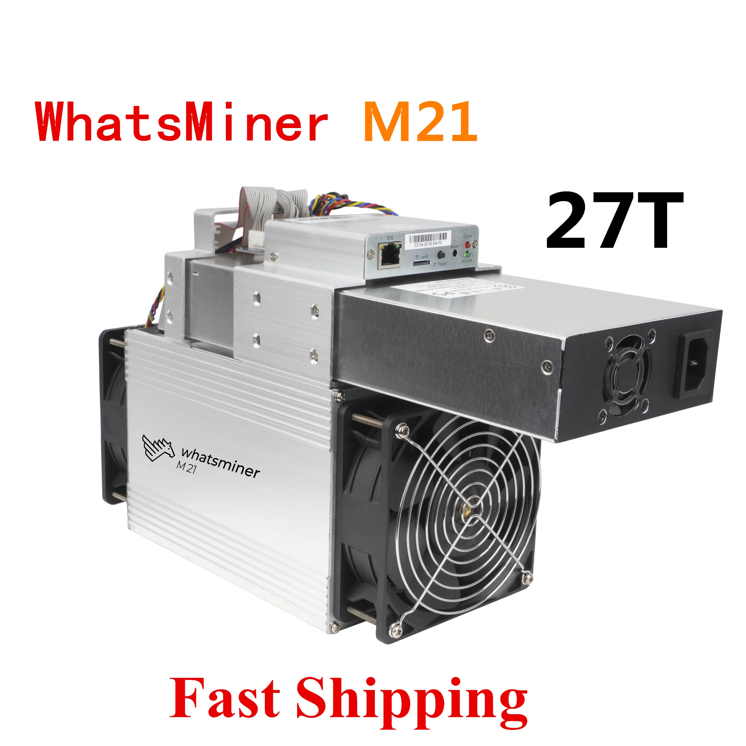 Asic Bitcoin Miner WhatsMiner M21 27T BTC BCH Майнер с БП экономичный чем WhatsMiner M3 M21S M20S Antminer S9 S17 S17e T17 T17e