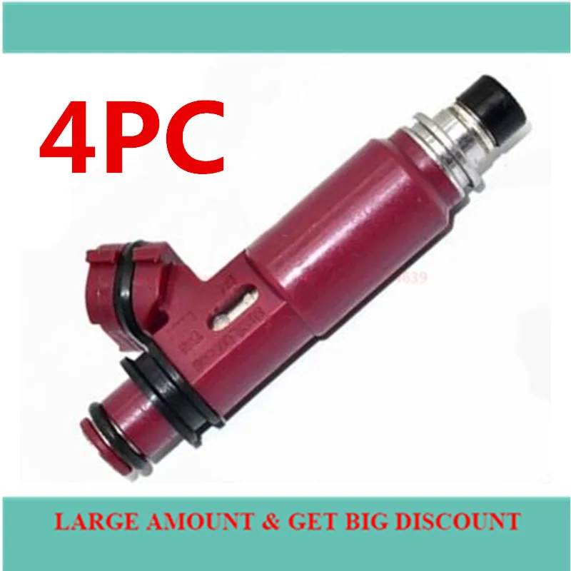 4 шт. OEM Топливная форсунка BP4W-13-250 195500-3310 1955003310 для Mazda Miata 1.8L L4 1999 2000 2001 б/у протестированный