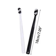 2 шт./компл. Пары взрослых зубная щетка с мягкой щетиной простой черный, белый цвет ручной Безопасности электрическая зубная щетка бытовой Уход за полостью рта медицинские инструменты