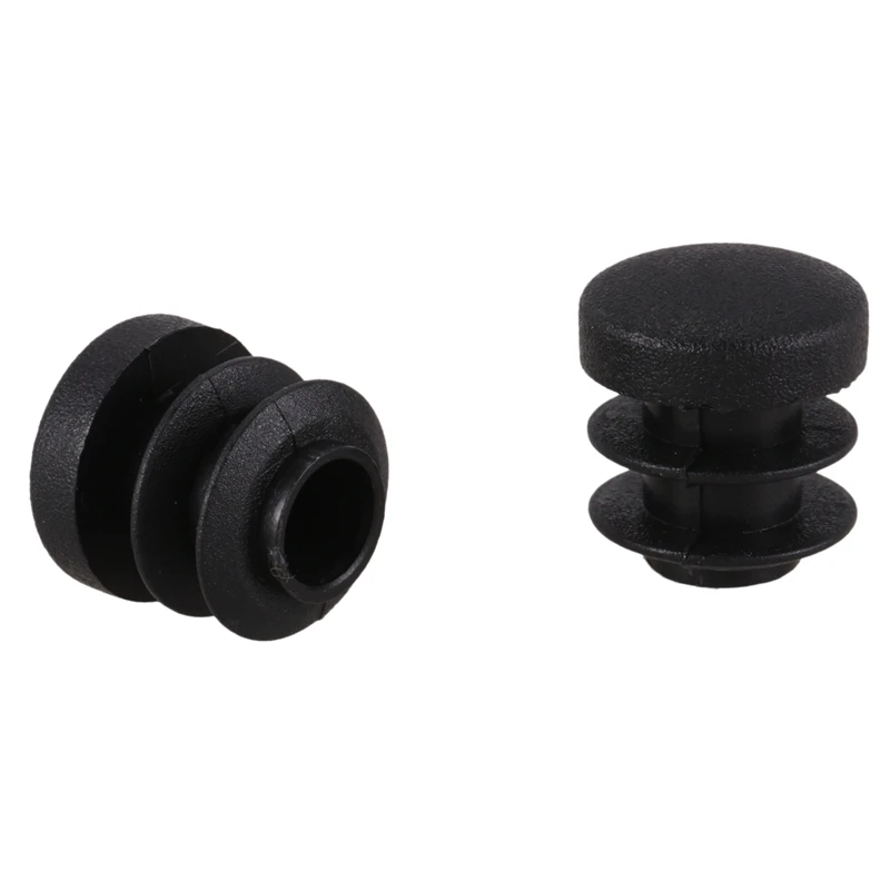 Chair Table Legs Plug 14mm Diameter Round Plastic Cover Thread Inserted Tube 12 PCS