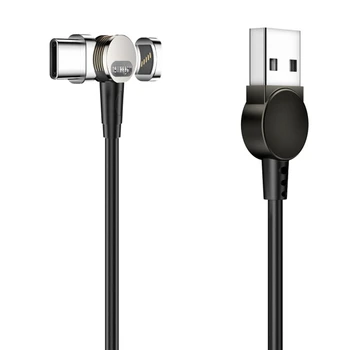 

AMS-Rotating Magnetic Data Line Three-In-One Charging Line One to Three Data Lines 180 Degree Blind Suction Fast Charging Magnet