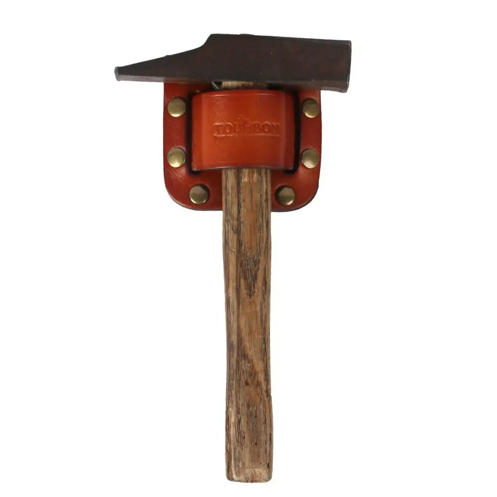 

Tourbon Hunting Genuine Leather Hammer Holder Holster Hook Cover Attach to Belt Loop