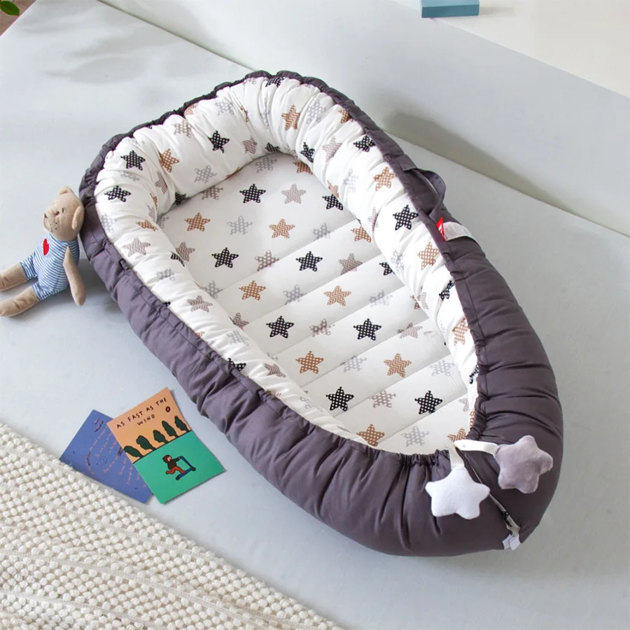 Portable Bionic Baby Nest Bed Removable Infant Cradle Cot Washable Newborn Travel Folding Baby Crib Bumper Toddler Care Beds