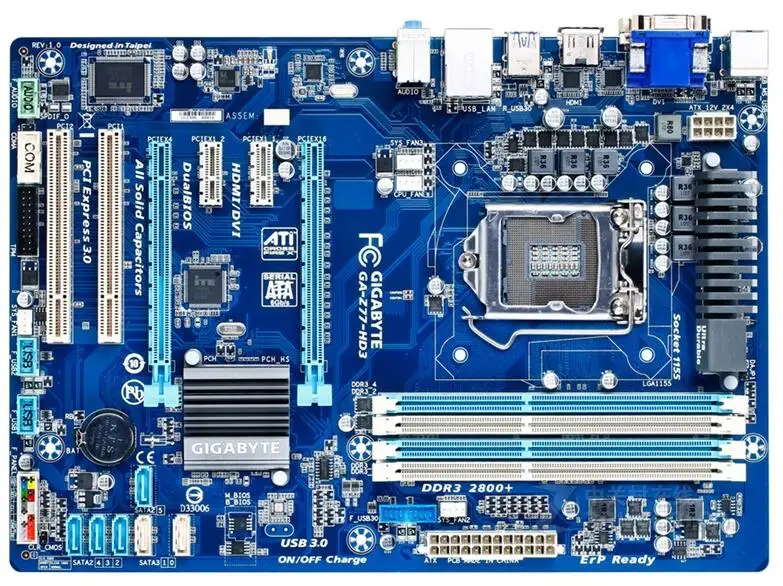 

Original For Gigabyte GA-Z77-HD3 Desktop Motherboard Z77-HD3 Z77 LGA 1155 i3 i5 i7 DDR3 100% Fully Test