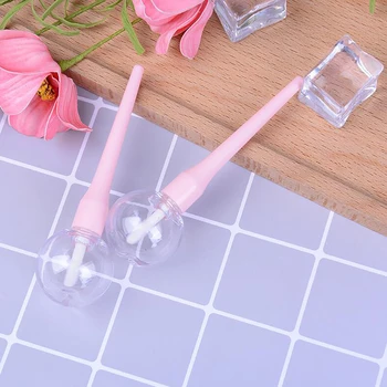 

5 Pcs DIY Empty Lip Gloss Tube Containers Makeup Tool Cosmetic Lollipop Transparent Lip Balm Refillable Portable Storage Bottle