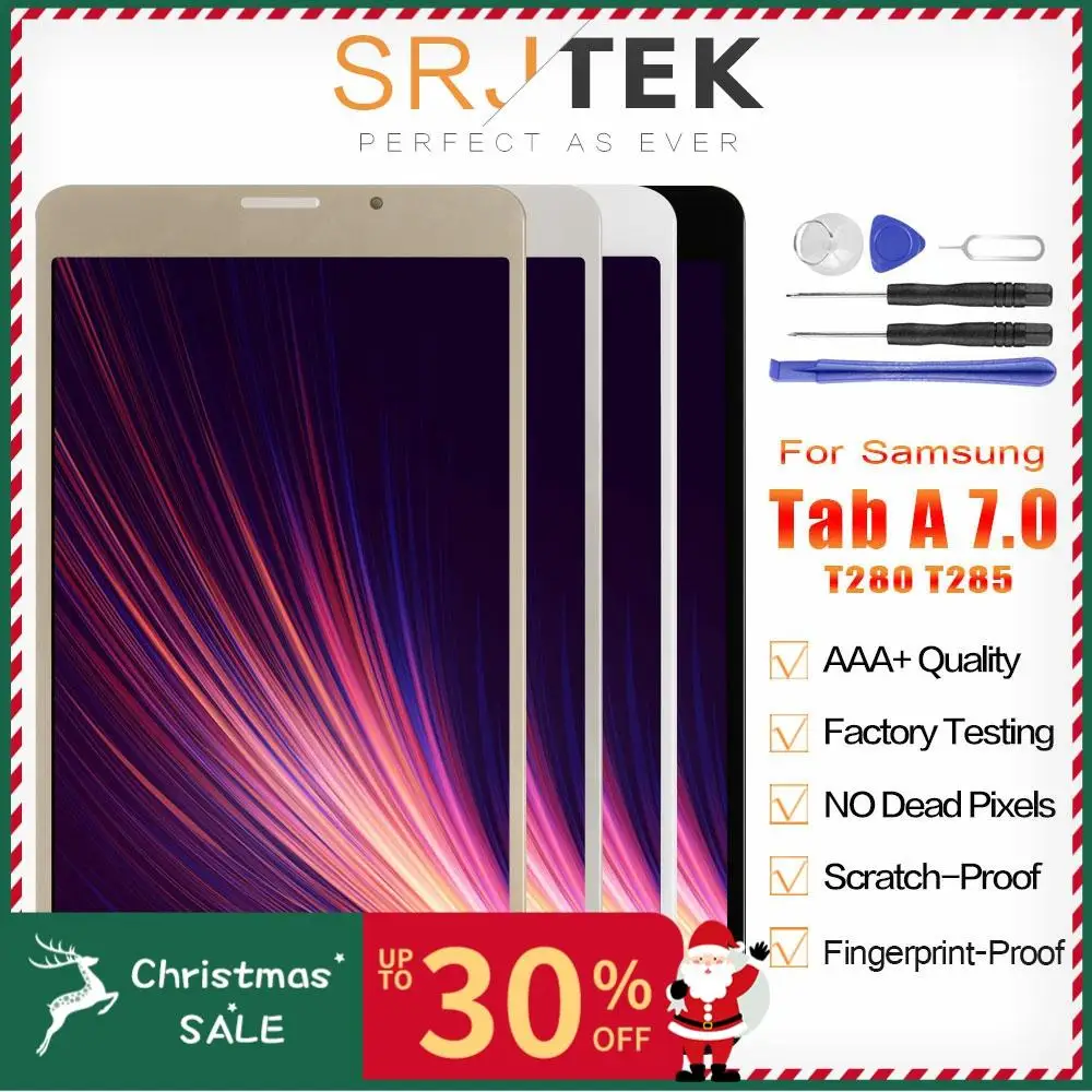 SM T280 lcd для samsung Galaxy Tab A 7,0 SM-T280 lcd SM-T285 T285 дисплей кодирующий преобразователь сенсорного экрана в сборе Матричные части 7"