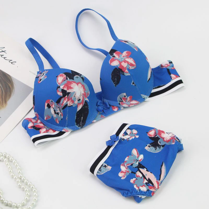 DaiNaFang – ensemble de soutien-gorge Push Up brodé pour femmes, 2 pièces, Bralette à armatures, Lingerie respirante pour dames