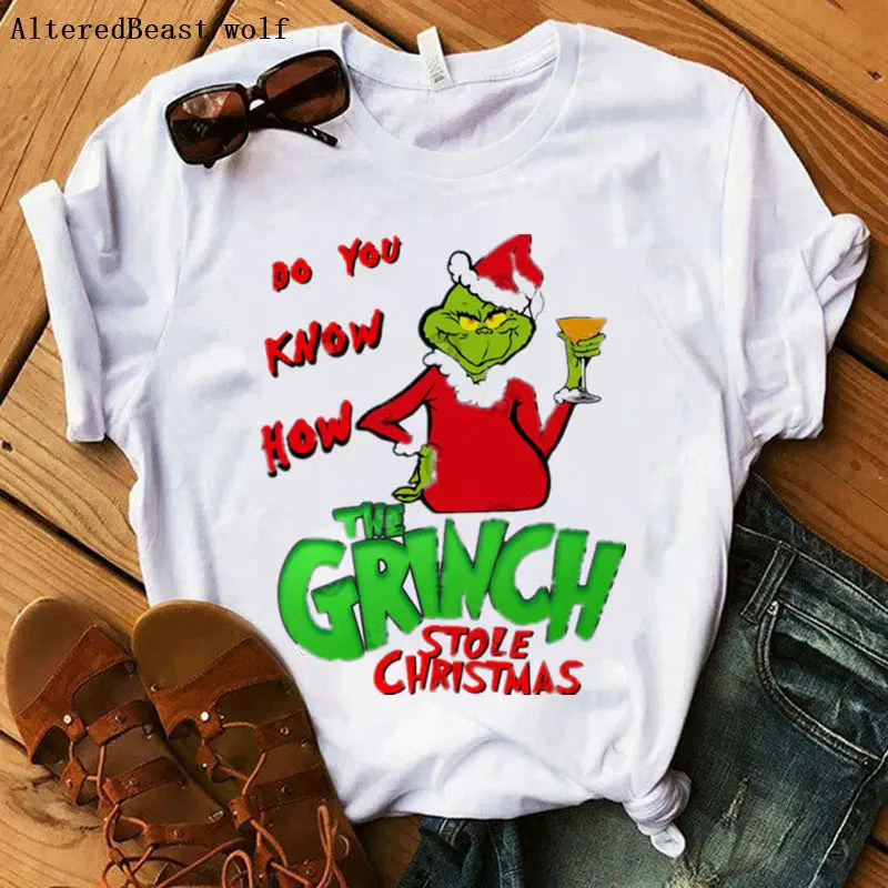 Drink Up Grinches новогодние майки для женщин, подарок, слоган, красные, модные, гранж, вечерние, стильные, эстетические, Забавные футболки, цитата, готика, футболки