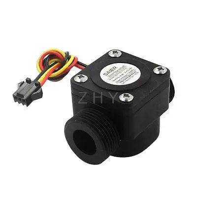 

SEN-HZ43WA G3/4 Threaded Hall Flow Sensor Water Control Flowmeter 2-45L/min