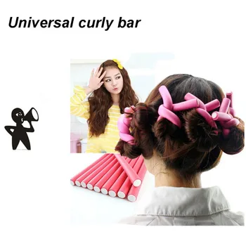 

42PCS/set Colorful Pearl Cotton Curling Rod Set 7 Different Size Flexible Curling Rods Hair Styling Tools maquiagem New Arrival