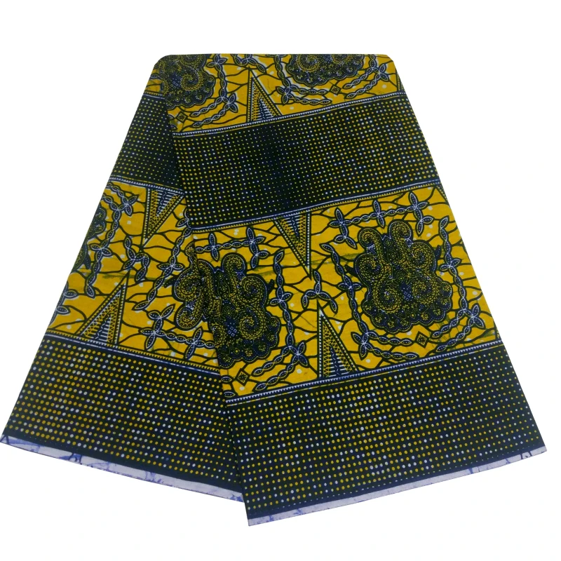 Африканская ткань настоящий воск ткань Анкара принт Африканский воск ткань Tissu воск пэчворк полиэстер эпонж для свадьбы - Цвет: color16