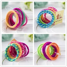 10 предметов, набор, Детская повязка для волос, лента для волос, не повреждает волосы, повязка для волос, аксессуары для волос для маленьких девочек