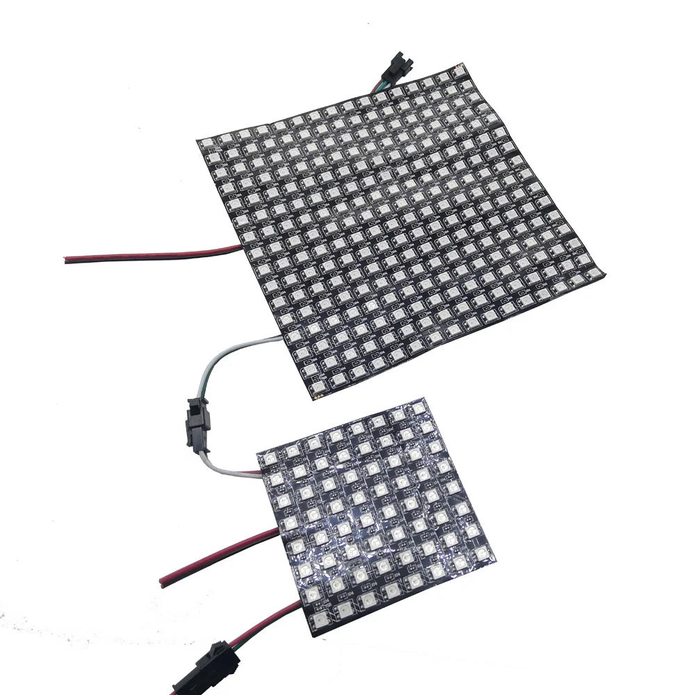 WS2812B RGB гибкий 16x16 8x8 8x32 Пиксельная Панель Матричный экран светодиодный модуль WS2812