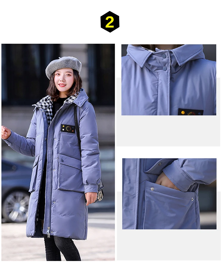 Большие размеры, L-5XL, Женская куртка, два больших кармана, зимняя куртка, женская,, теплая, утепленная, с капюшоном, зимнее пальто, женские хлопковые пуховики, парки