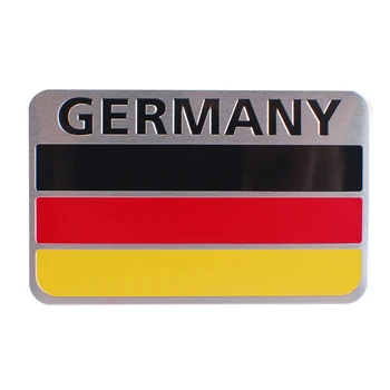 

Aluminum Alloy Car Stickers Germany Flag Decals Emblem Decorations Badge For Opel Corsa Ford Focus Fiesta Bmw Audi A6 Seat Leon