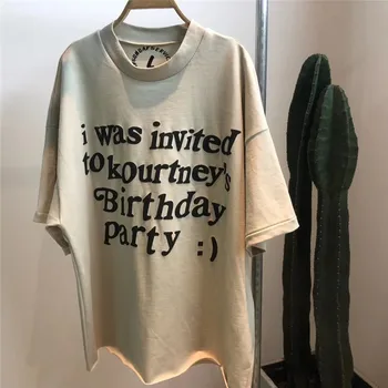 

3D Foam Printing Kanye West T shirts Sunday Service Holy Spirit CPFM Top Tee Kanye West T-Shirts