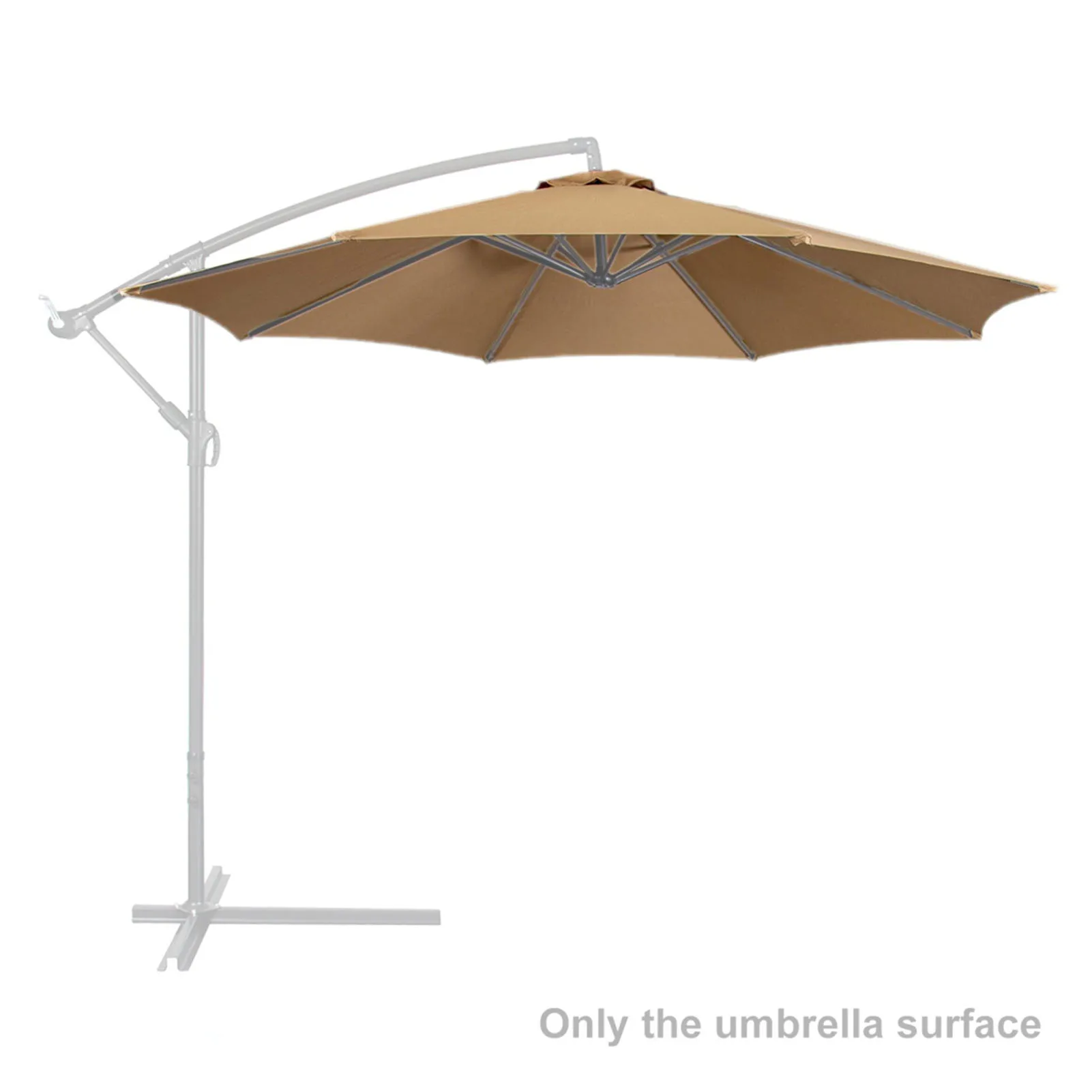 2/2.7/3M Beach Umbrella Replacement Canopy Garden Patio Umbrella Anti-UV Polyester Cloth Pool Outdoor Parasol Plage