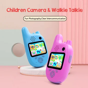 

1080P Mini Video HD Educational Toys Kids Digital Camera Walkie Talkie Camcorder MP3 Music Player Game Projection Video Camera