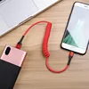 NEW Spring Charger Cable Type C 8Pin Micro USB Cable for IPhone 11 Xr 8 X 7 Plus IOS 10 9 Samsung USB Fast Charging Cables Cord ► Photo 2/5