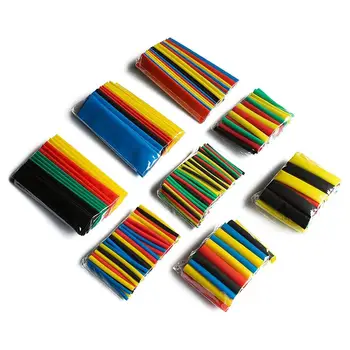 

Hot selling 328 Pcs Polyolefin Shrinking Assorted Heat Shrink Tube Wrap Wire Cable Insulated Sleeving Tubing Set