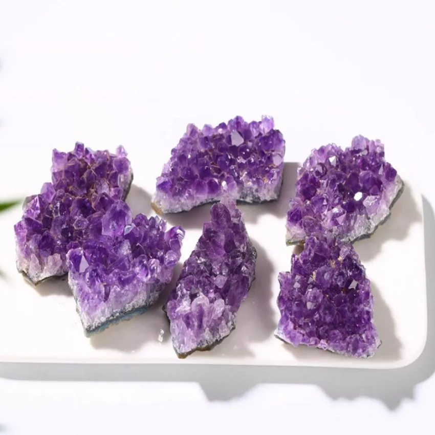 

Whoelsale 10 Pcs Irregular Shape Natural Purple Amethysts Crystal Pendant for Gift Fashion Jewelry
