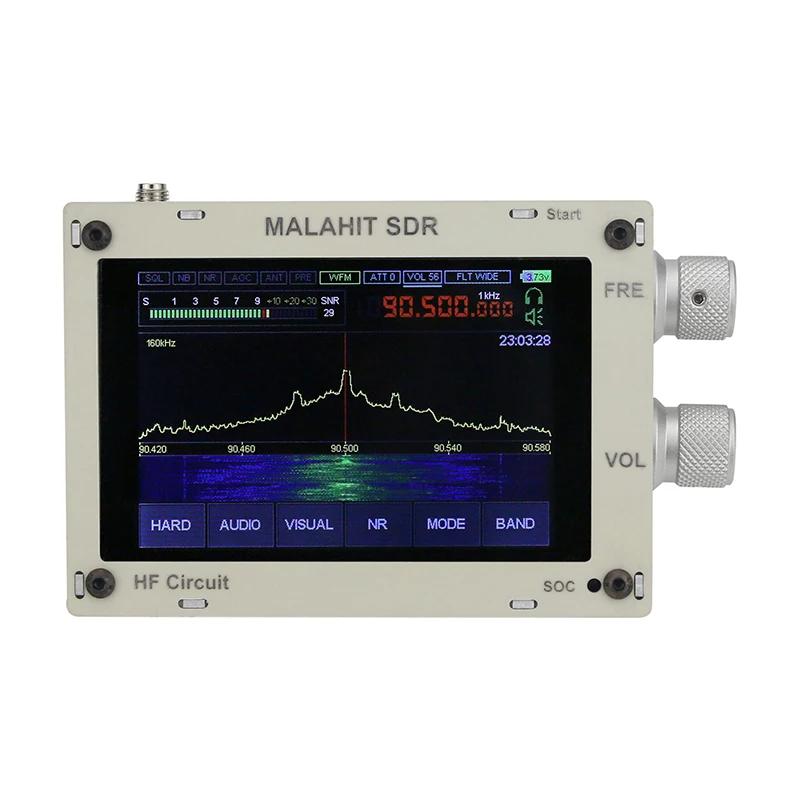 New Hifi Audio 50KHz - 2GHZ MALAHIT SDR DSP Receiver Radio AM/SSB/NFM/WFM w/ Speaker 3.5" Screen | Электроника