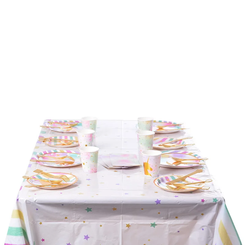  Disposable Tableware Birthday Party Arrangement Supplies Props Kids Favors Paper Party Knife And Fo - 4000522783740