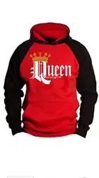 Толстовка с надписью «Wish hot style queen King»