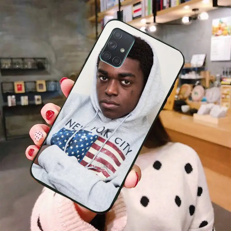 HPCHCJHM Kodak Black Rapper DIY Painted Bling Phone Case For Samsung A10 A20 A30 A40 A50 A70 A80 A71 A91 A51 A6 A8 2018