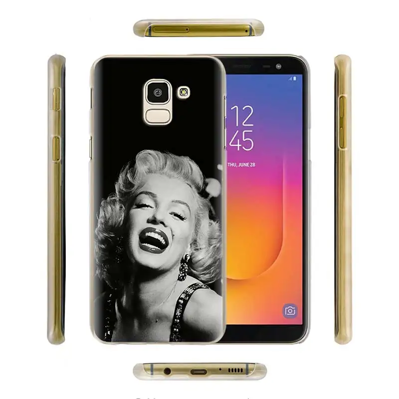 Мэрилин Монро телефонные чехлы для samsung Galaxy A10 A20e A30 A40 A50s A60 A70 A80 A6 A7 A8 A9 в твердом переплете
