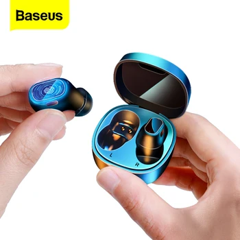 

Baseus WM01 TWS Bluetooth Earphone True Wireless Headphones Bass Stereo Earbuds Headset with Mic For iOS Android OPPO Ear Buds