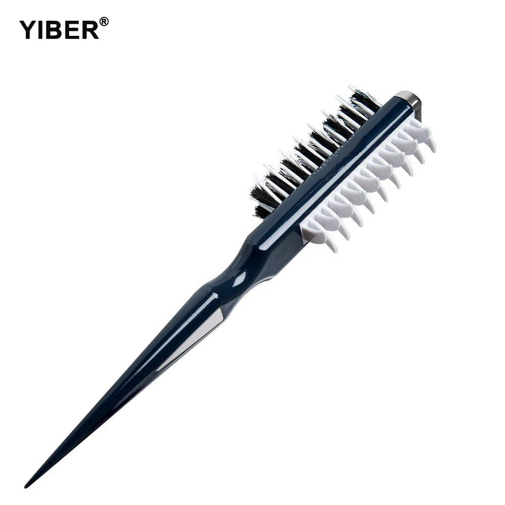 

Hair Style Comb Instant Hair Volumizer Comb Natural Boar Bristles Hair Brush Sharks Back Combing Brush Pro Hair Styling Tool