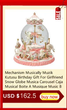 Musicali Musique Muziekdoos подарок Caixa Presente Muziek механизм Carrusel снежный шар музыкальный Caja De Musica карусель музыкальная шкатулка