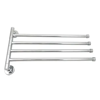 

Household Bathroom Kitchen Rotating Coated Stainless Steel Easy To Install Towel Rack