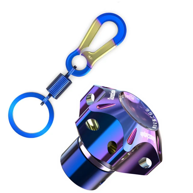 Universal Motorcycle Keychain Modified Key Cover CNC Key Bit Pentagonal Hexagon Key Head Cover Decorative Key Ring Car Accessory Hexagon set 3