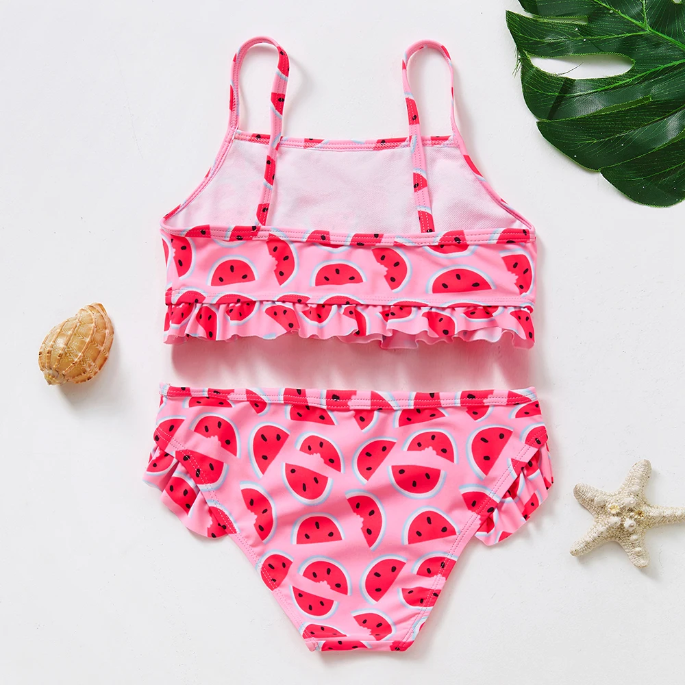 2~10Y Toddler Baby Girls Two pieces Swimsuit Girls swimwear Kids Bikini set Kids Beachwear children swimsuit