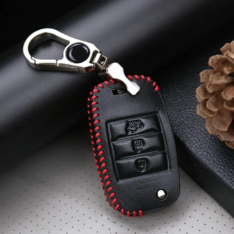 Кожаный Автомобильный чехол для ключей Kia Rio X Line Soul Sportage K5 Ceed Cerato Stinger Optima Picanto
