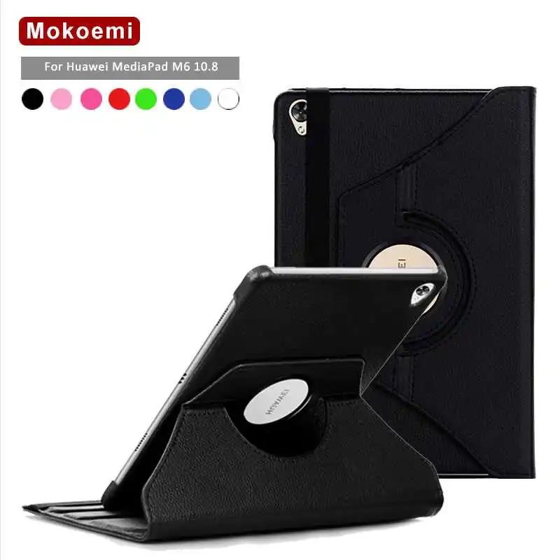 

Mokoemi 360 Rotation Flip Stand Leather 10.8"For Huawei MediaPad M6 10.8 Case For Huawei MediaPad M6 10.8 Tablet Case Cover