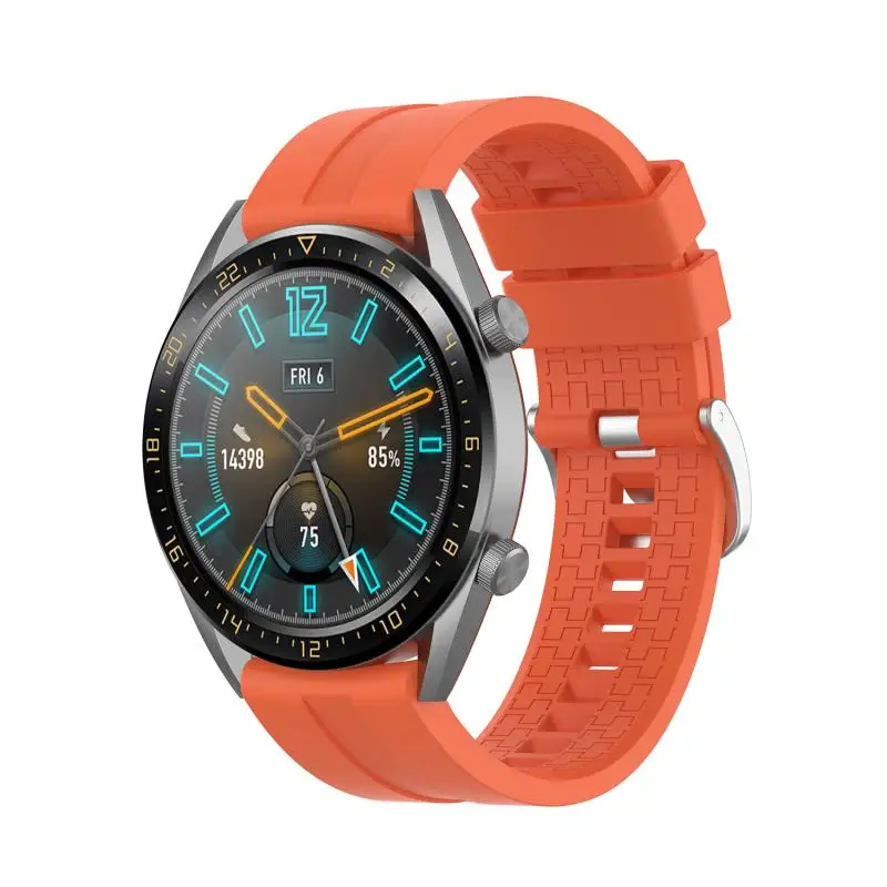 Official Silicone Strap Applicable To Huawei Watch Bracelect GT Watch Band Solid Color Smart Wristband Accessories Replacement
