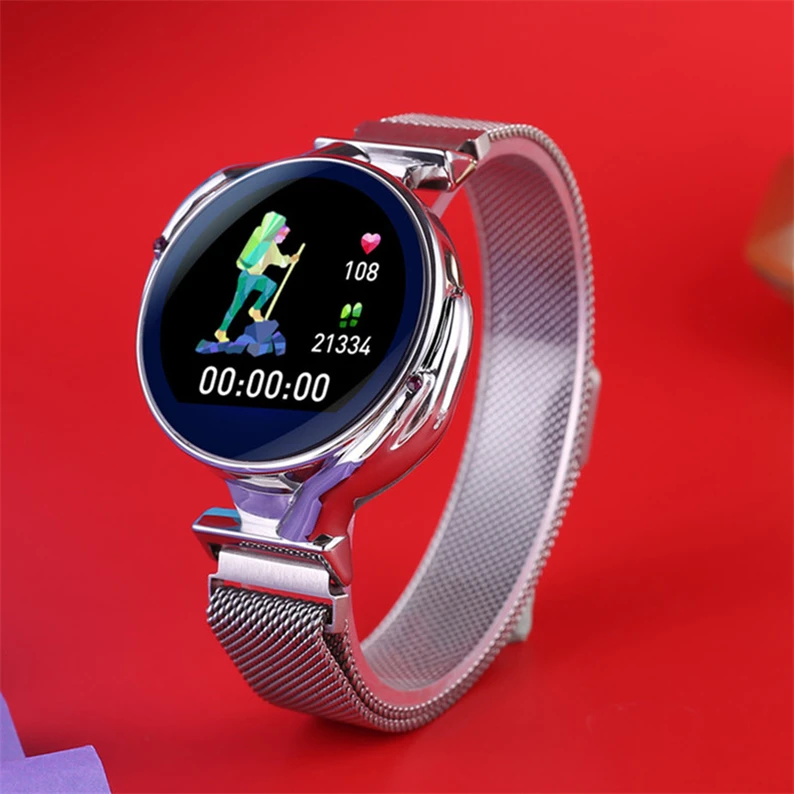 Новые Z38 Смарт-часы женские роскошные пульсометр кровяное давление SmartWatch фитнес-трекер спортивный умный Браслет pk H8 Z18 H1