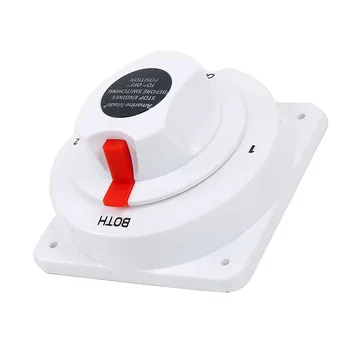 

White Battery Switch Plastic Parts Marine Small 14x14x8.5cm Protection