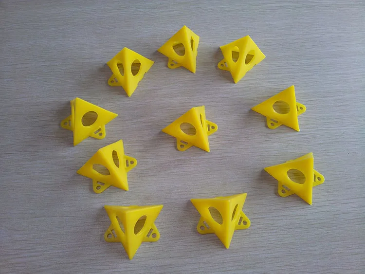 10 шт./компл. столярные цветные накладки для краски er's Pyramid подставки инструмент для краски треугольные ножки инструменты для деревообработки желтый цвет - Цвет: Цвет: желтый